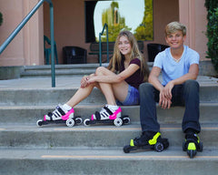 Cardiff Skate Co. Cardiff Cruiser Recreational Roller Skate Shoes for Kids and Youth